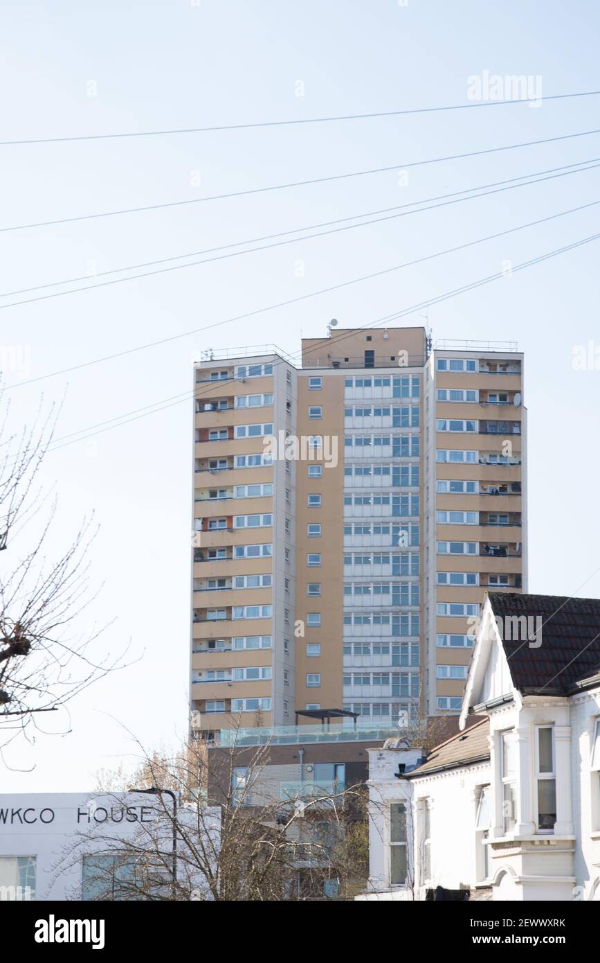 Moreton Steyne Tower Lexden Road Acton Stock Photo Alamy
