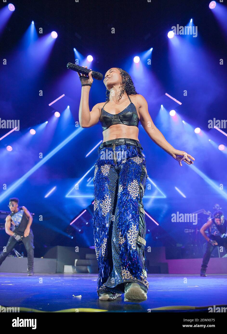 July 27, 2019 Raleigh, North Carolina; USA ROZONDA 'CHILLI' THOMAS of the group TLC performs