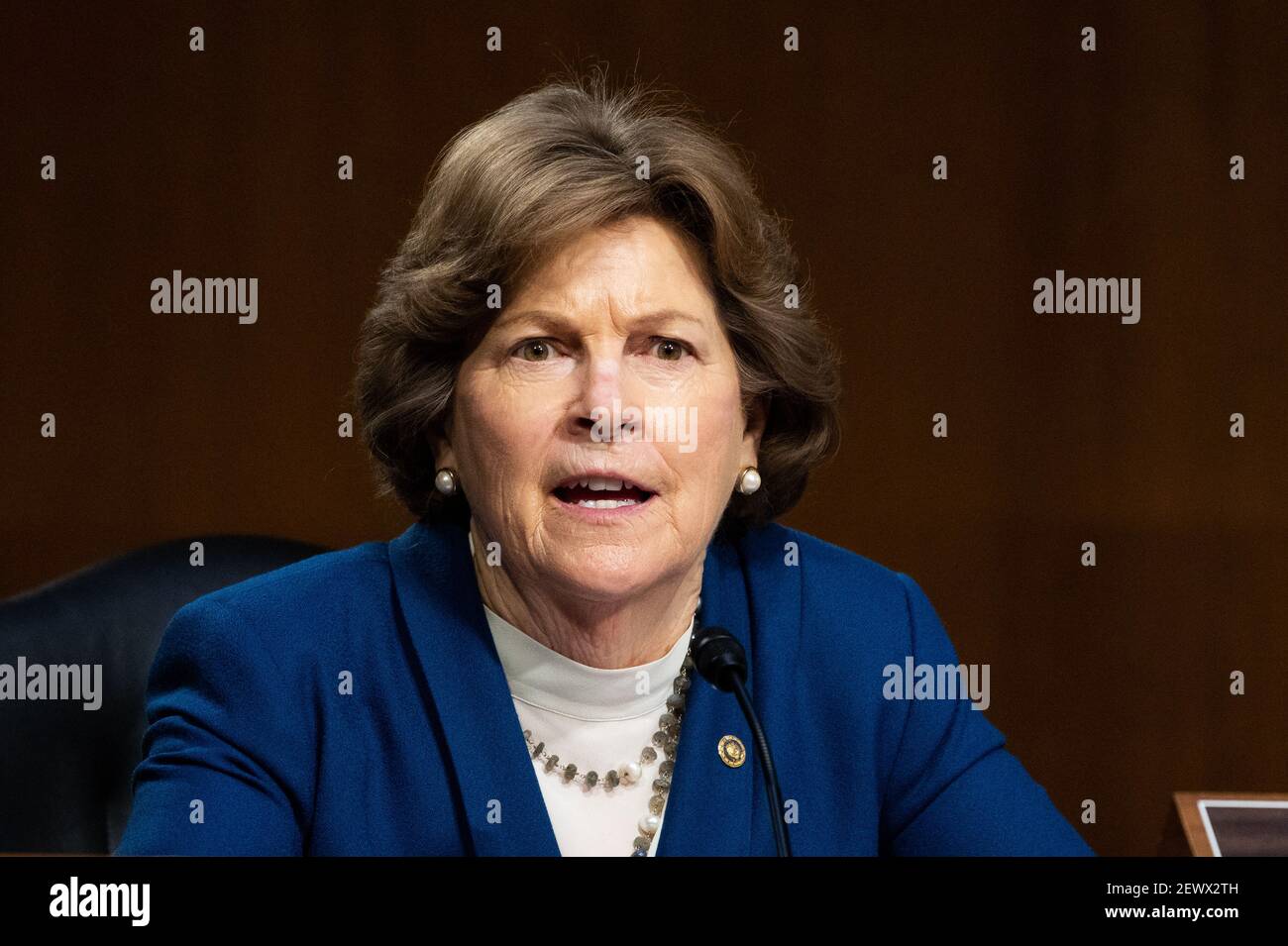 Washington United States 03rd Mar 21 Senator Jeanne Shaheen D Nh Speaking At A Hearing Of The Senate Foreign Relations Committee Credit Sopa Images Limited Alamy Live News Stock Photo Alamy
