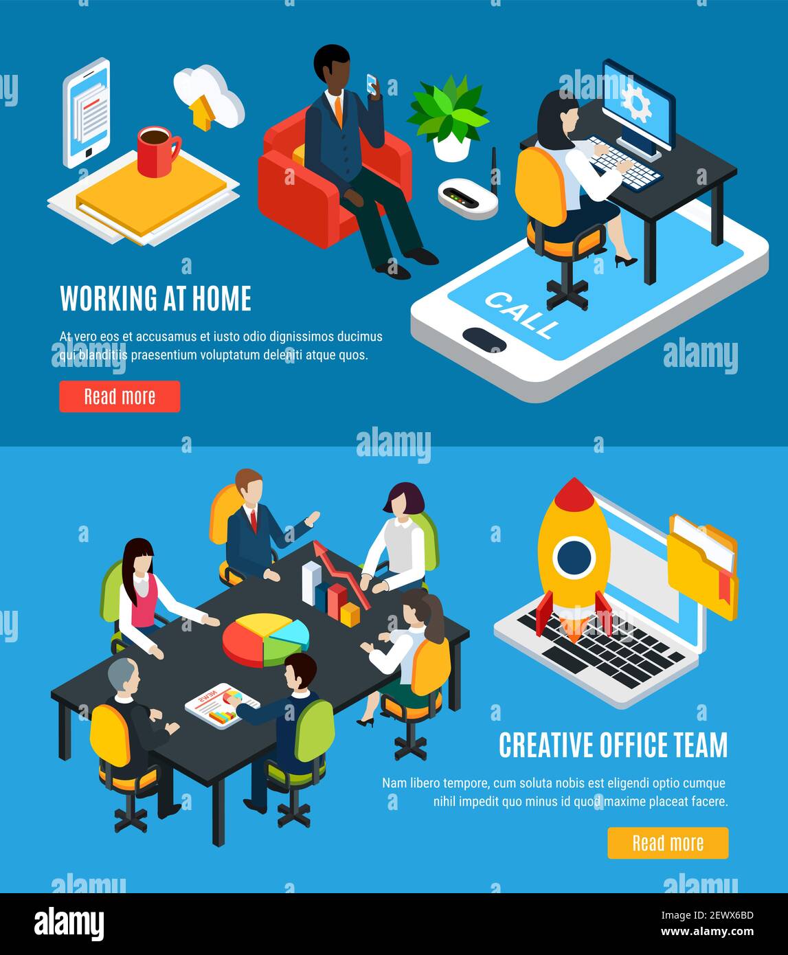 Workspace two Stock Vector Images Alamy