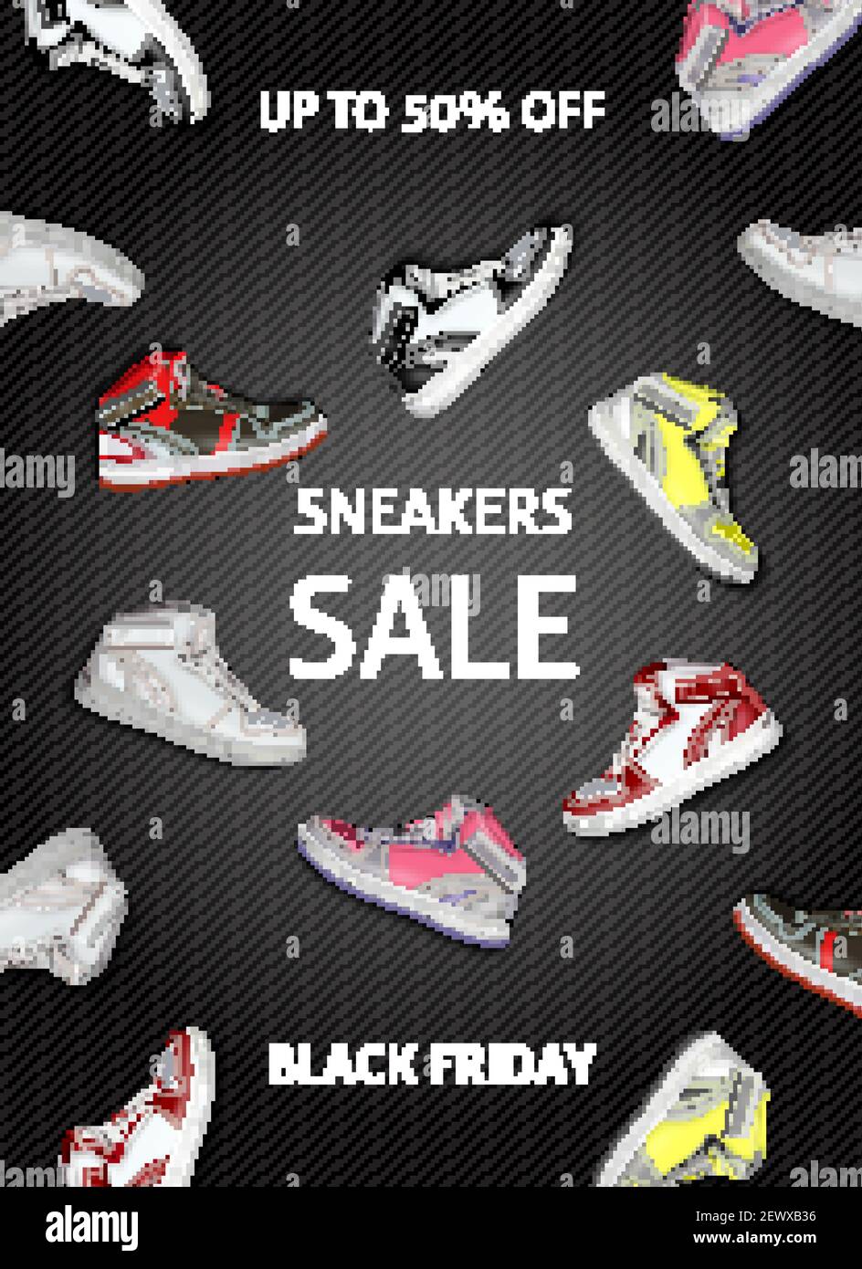 Black friday sale shoes poster hi-res stock photography and images - Alamy