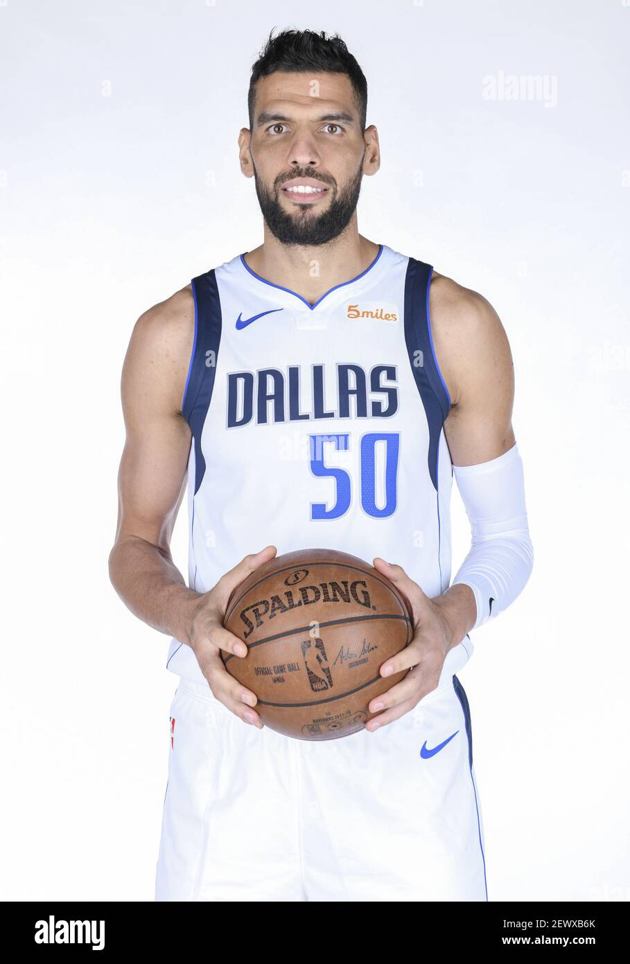Sept 21 2018 Dallas Mavericks Center Salah Mejri 50 Poses During The 