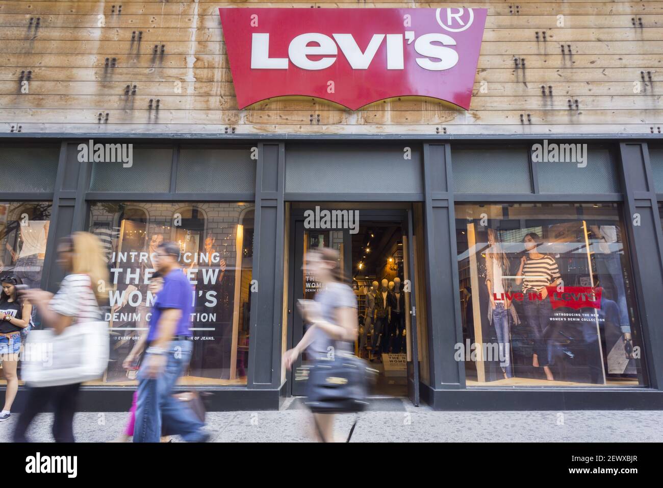 The Levi's store in Herald Square in New York on Friday, July 24, 2015. The  145 year old Levi Strauss & co. is reported to be planing an initial public  offering possibly