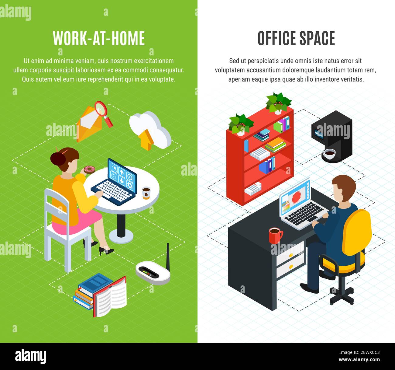 Workspace two Stock Vector Images Alamy