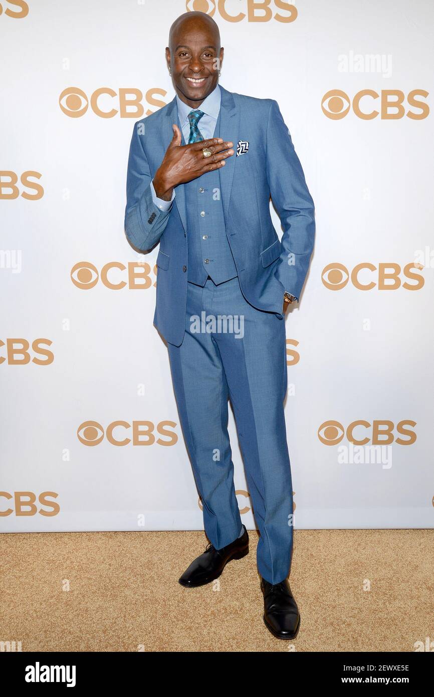 Former NFL Player Jerry Rice attends the 2015 CBS Upfront at Lincoln ...