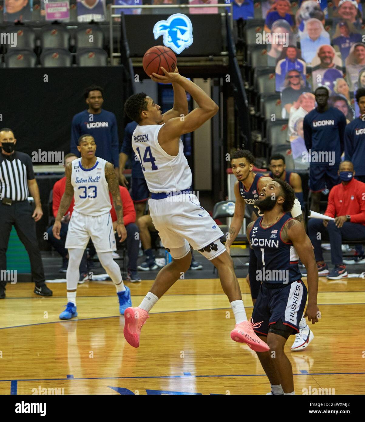 Newark, New Jersey, USA. 4th Mar, 2021. Seton Hall Pirates guard Jared ...