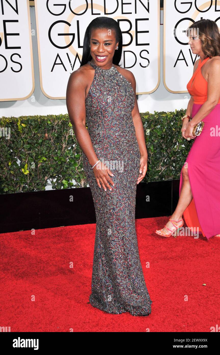 Actress Uzo Aduba arrives at the 72nd Annual Golden Globe Awards held Actress Uzo Aduba arrives at the 72nd Annual Golden Globe Awards held