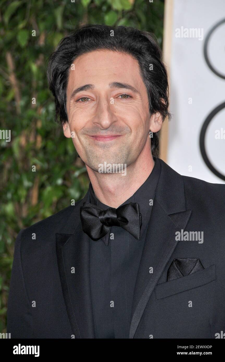 Actor Adrian Brody arrives at the 72nd Annual Golden Globe Awards held