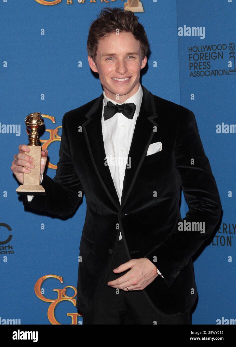 Actor Eddie Redmayne wins Best Performance for An Actor at the 72nd ...
