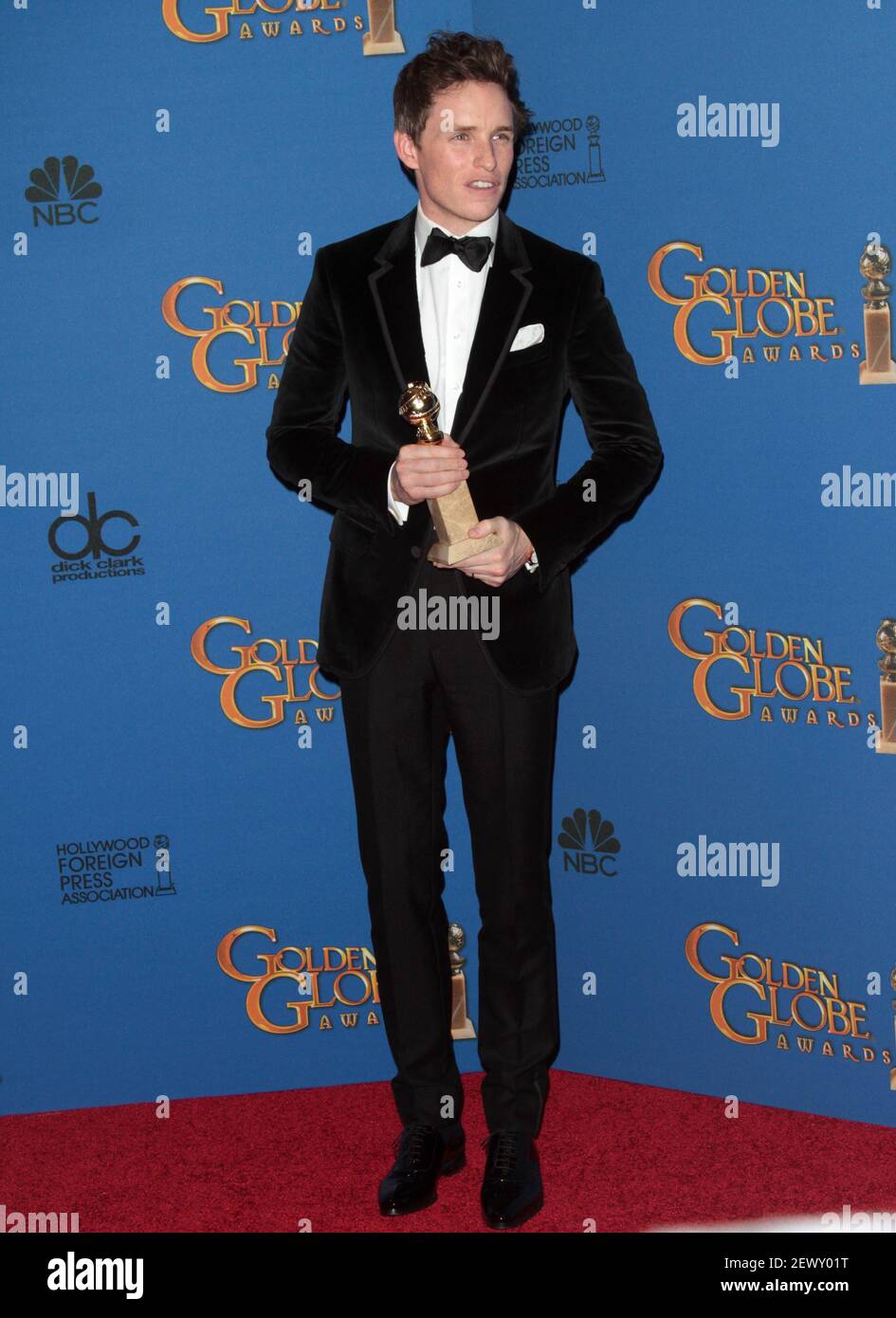 Actor Eddie Redmayne wins Best Performance for An Actor at the 72nd ...