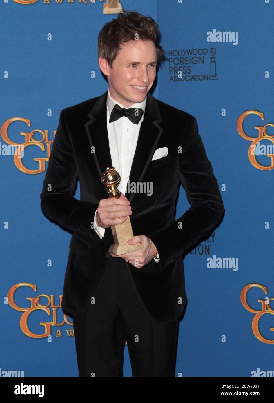 Actor Eddie Redmayne wins Best Performance for An Actor at the 72nd ...