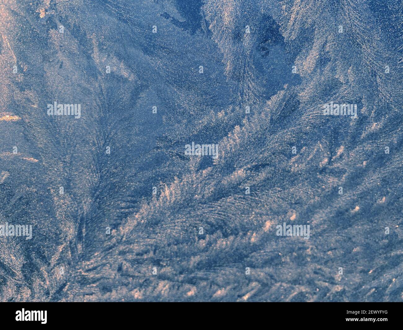 The patterns made by the frost on the window Stock Photo - Alamy