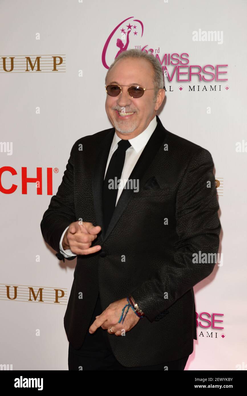 Emilio Estefan attends The 63rd Annual Miss Universe Pageant Red Carpet