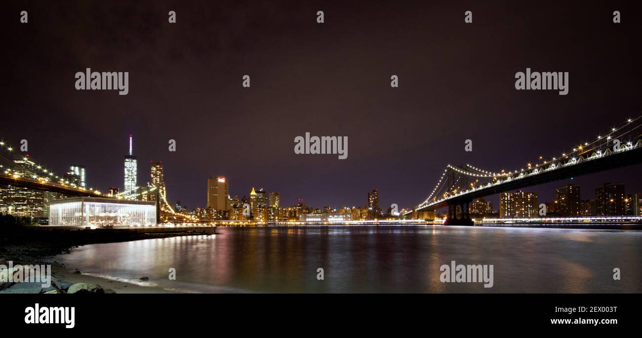 Brooklyn dumbo street night street hi-res stock photography and images ...