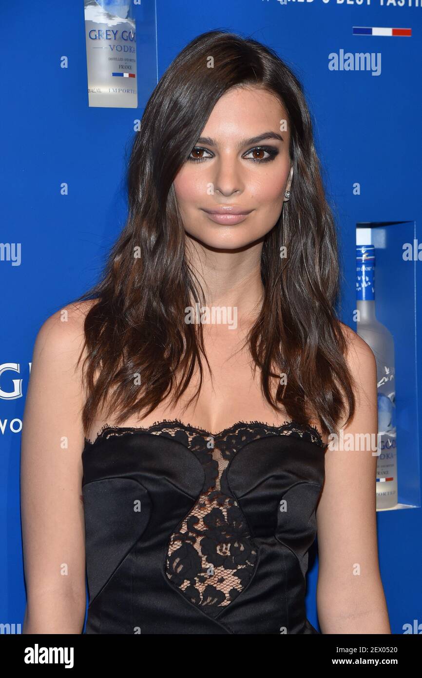 Model Emily Ratajkowski attends the Official NYC Grammy Awards Party ...
