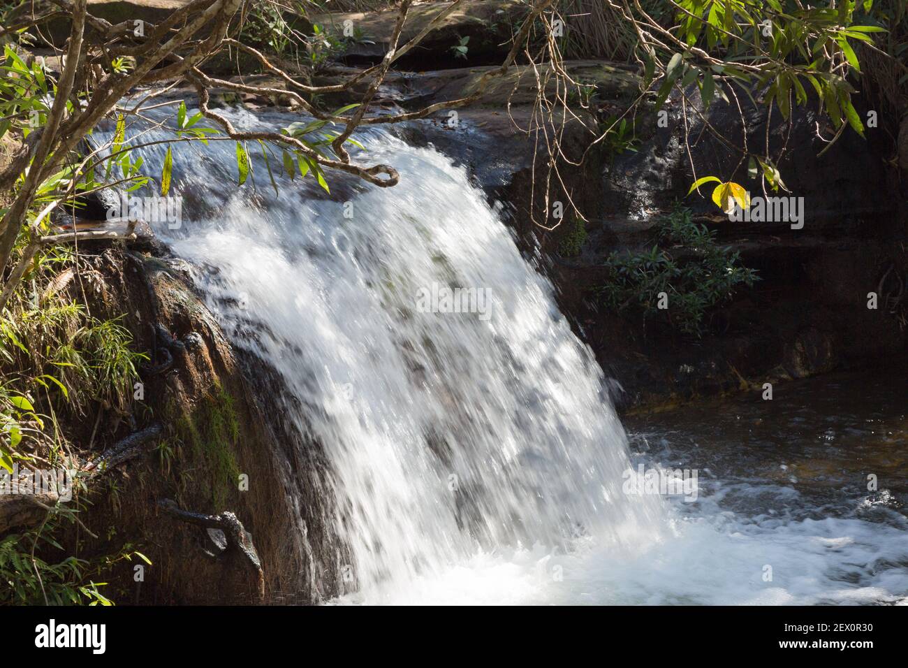 Cachoeira Sete de Setembro in the Chapada dos Guimaraes Nationalpark in Mato Grosso, Brazil Stock Photo