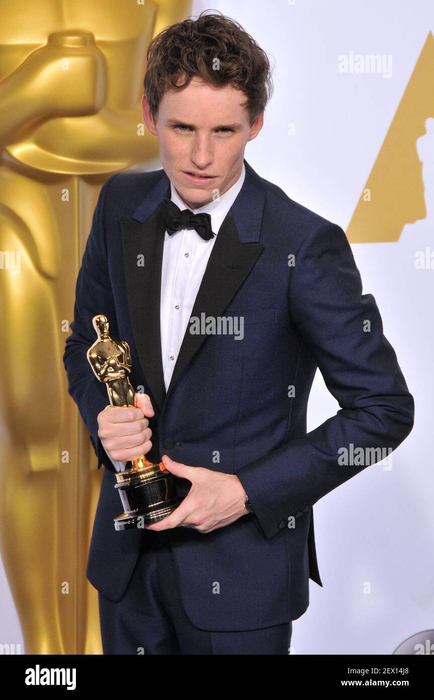 Actor Eddie Redmayne winner of the Best Actor in a Leading Role Award ...