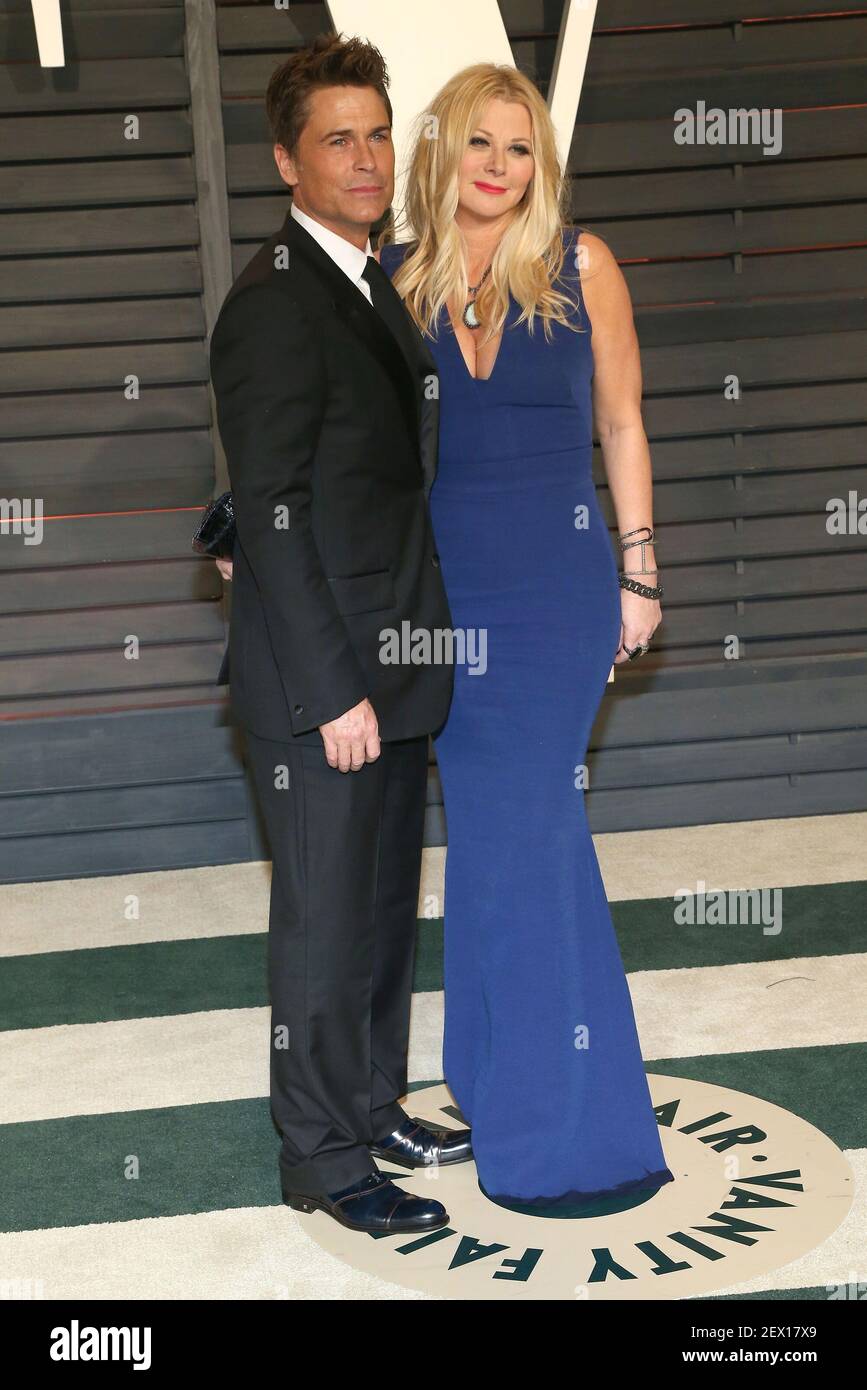 22 February 2015 Beverly Hills, California Rob Lowe, Sheryl Berkoff