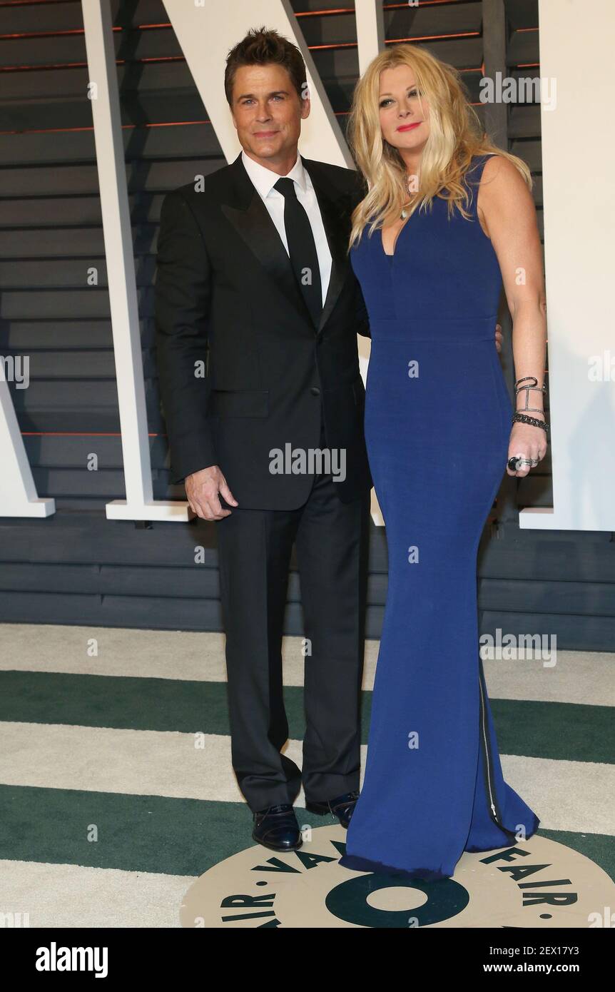 22 February 2015 Beverly Hills, California Rob Lowe, Sheryl Berkoff