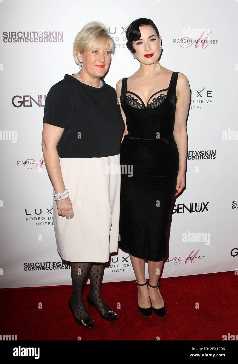 25 February 2015 - Beverly Hills, California - Margot McKinney, Dita Von Teese. Dita Von Teese
