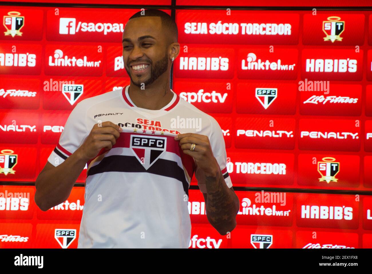SÃƒO PAULO, SP - 3/3/2015 - Wesley, former Palmeiras player, is