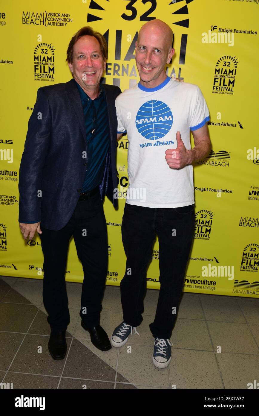 Director Mark Moormann and Excutive Producer H. Keith Pinchot attends MIFF  screening red carpet of " The Record Man" at Regal South Beach in Miami  Beach, Florida on March 06, 2015. (Photo