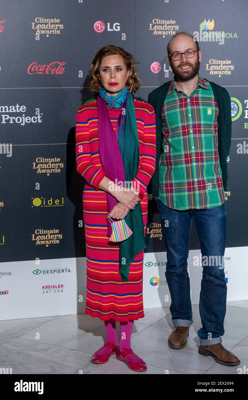 Madrid, Spain. 3rd Mar, 2021. Designer Agatha Ruiz de la Prada and son Tristan  Ramirez at