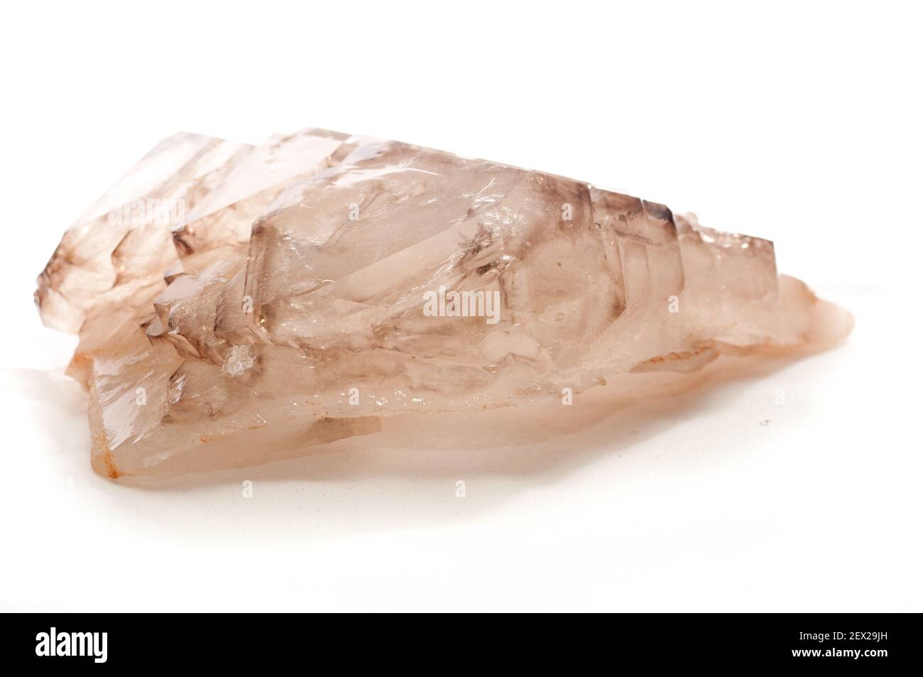 smoky quartz crystal mineral sample used in jewelry Stock Photo Alamy