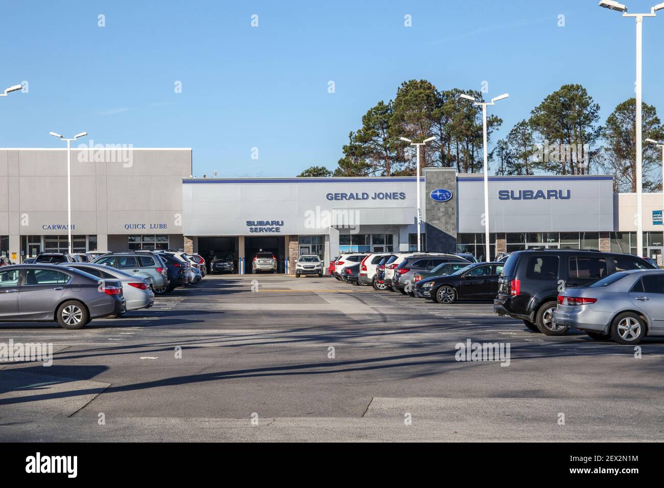 Augusta, Ga USA 01 30 21 Honda Car Dealership parking lot Service