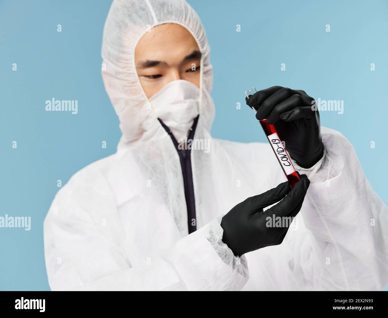 Asian man blood test hi-res stock photography and images - Alamy