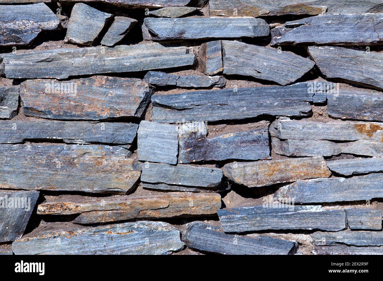 stone wall from rough stone background Stock Photo
