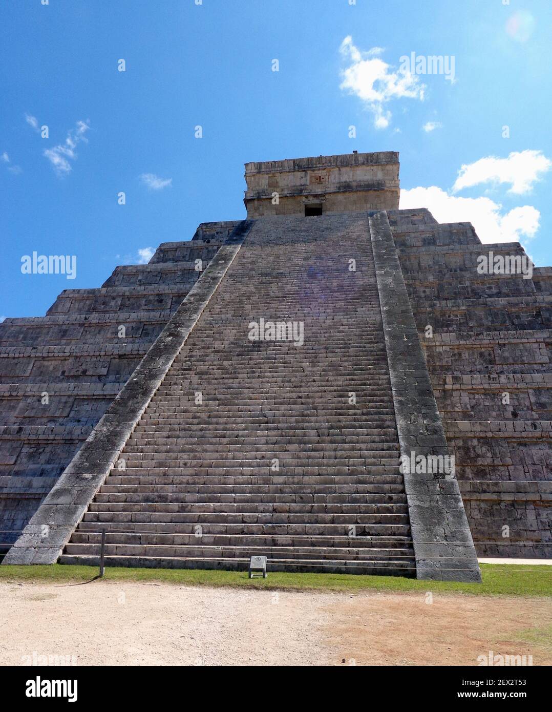 The Temple of Kukulkan is also known as as El Castillo or the Castle ...