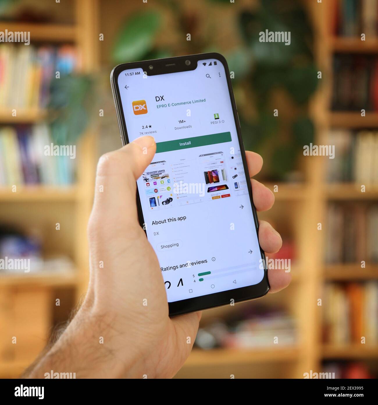 WARSAW, POLAND - JANUARY 29, 2021: User installing DX (DealExtreme) China  online shopping app on an Android OS, Xiaomi brand smart phone Stock Photo  - Alamy