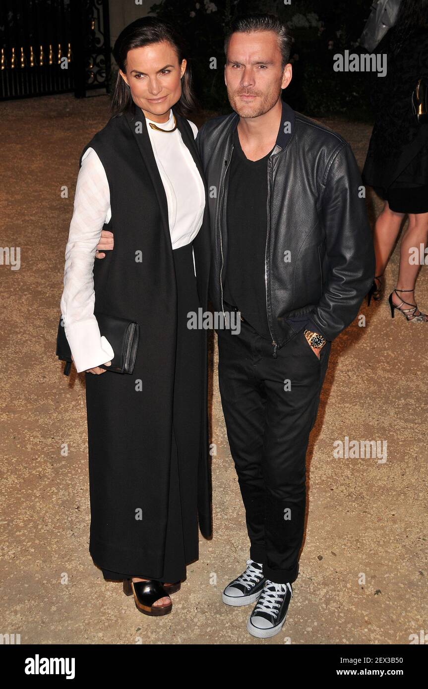 (L-R) Rosetta Millington and Balthazar Getty arrives at the Burberry ...