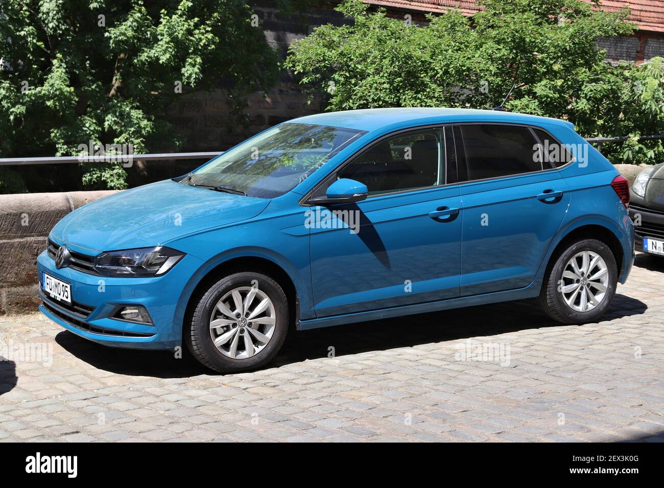NUREMBERG, GERMANY - MAY 7, 2018: VW Polo economy compact car parked in  Germany. There were 45.8 million cars registered in Germany (as of 2017  Stock Photo - Alamy
