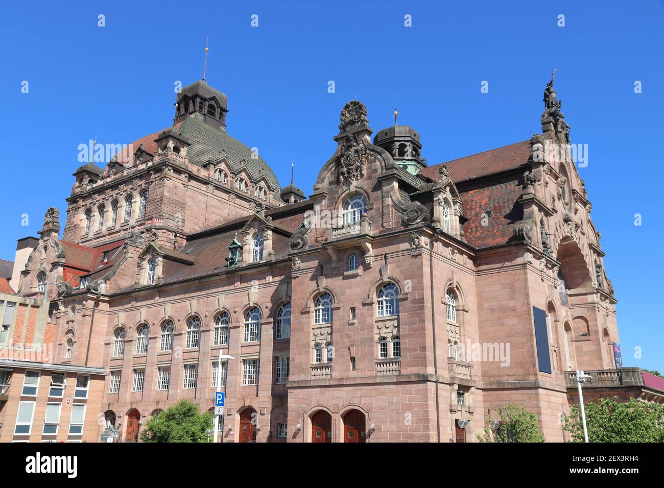 Nuremberg city, Germany. Opernhaus (Opera House) - cultural building. Germany landmark Stock 