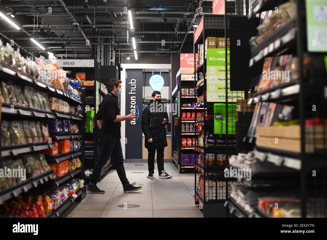 The Amazon Fresh grocery store in Ealing, west London, which is the