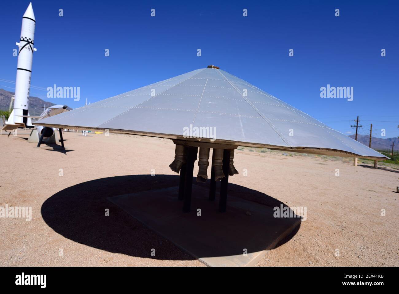A Balloon Launched Decelerator Test Vehicle (BLDT), used to test the
