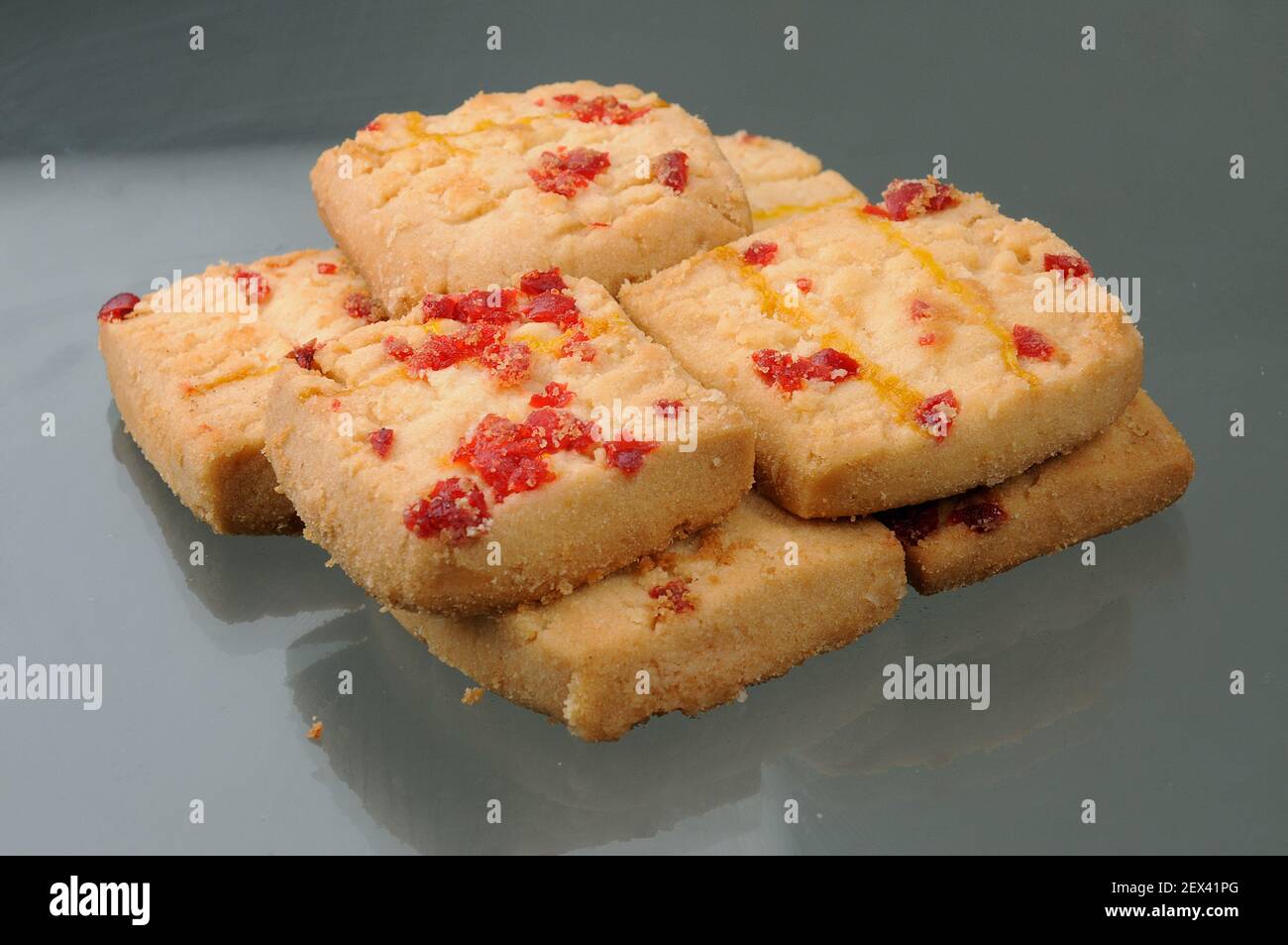 Fruit Biscuits Stock Photo