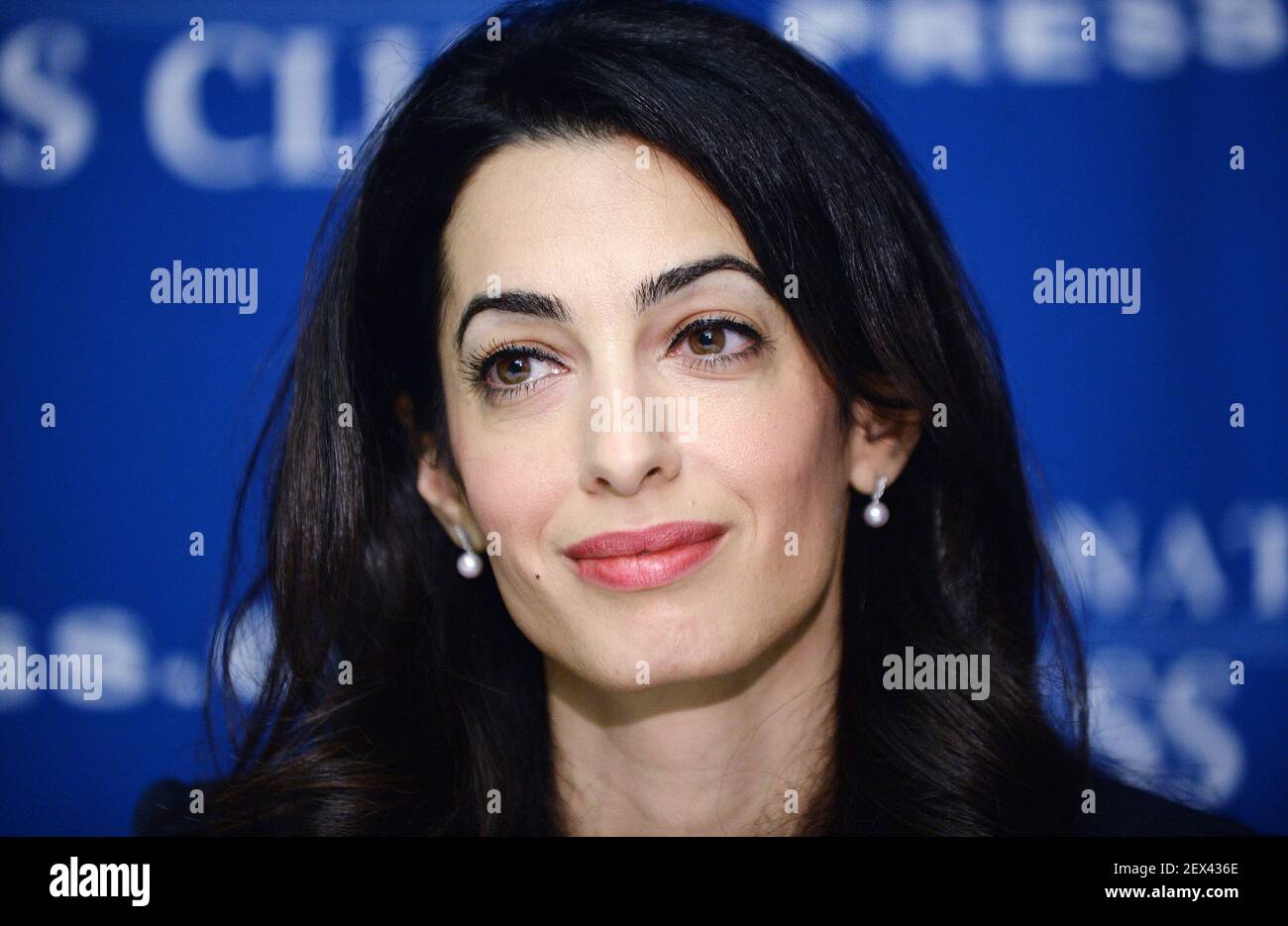 International lawyer Amal Clooney ,wife of actor Clooney speaks