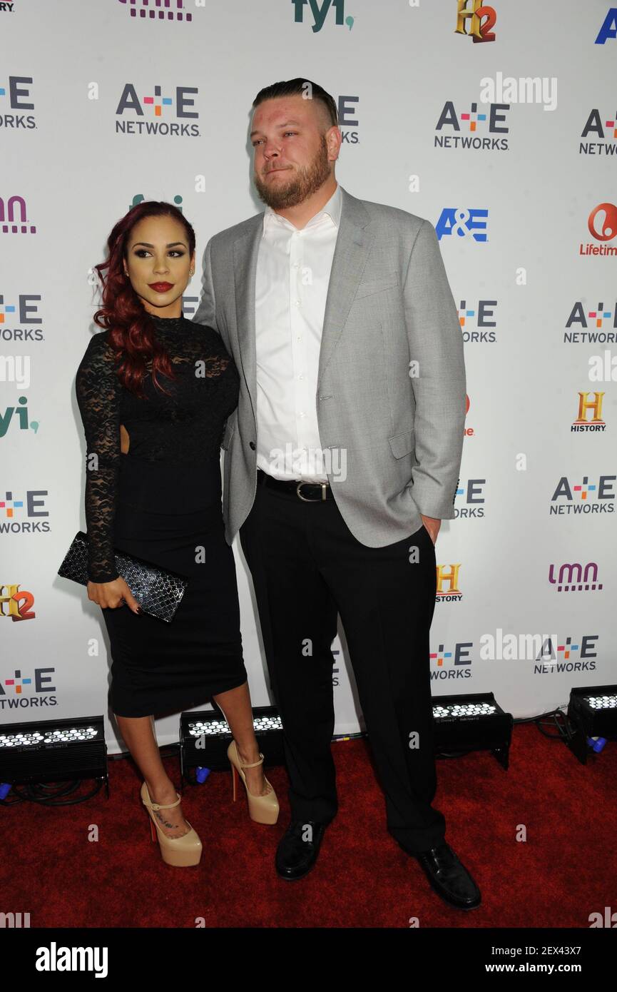 LR Charlene Harrison, Corey Harrison arrives to the A&E Networks 2015