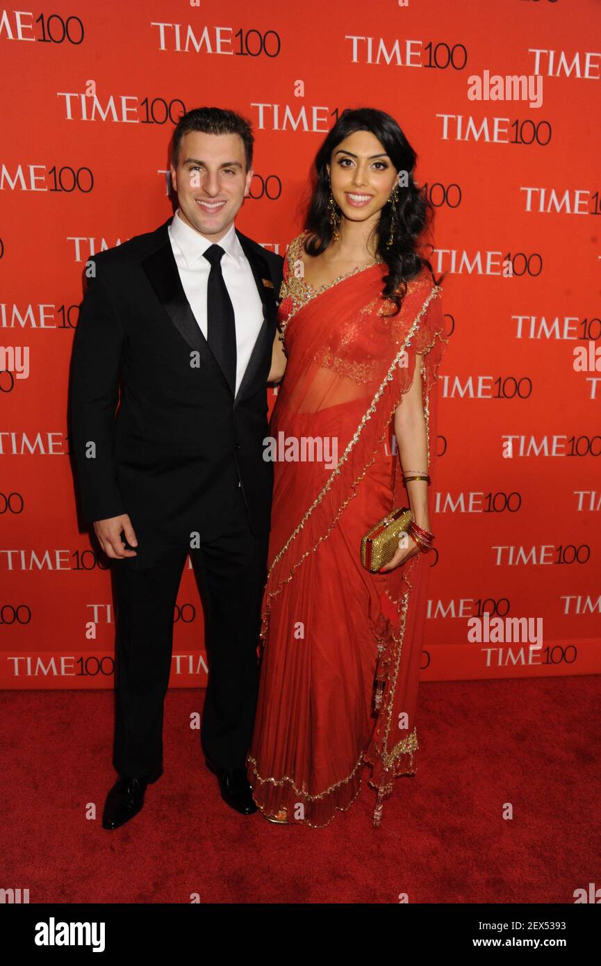 Brian Chesky, Elissa Patel arrives to the 2015 Time 100 Gala