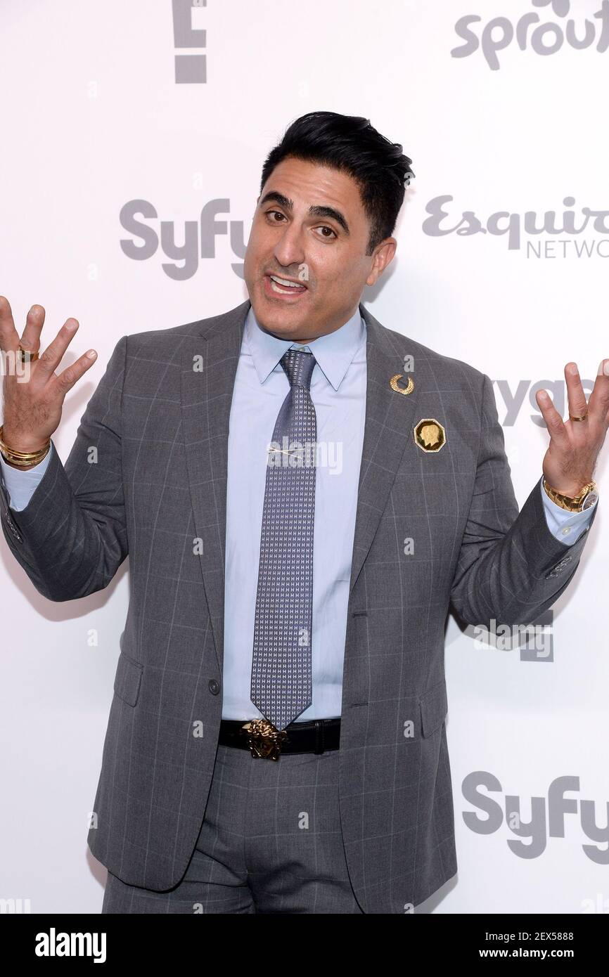 Reza Farahan attends the 2015 NBCUniversal Cable Entertainment Upfronts