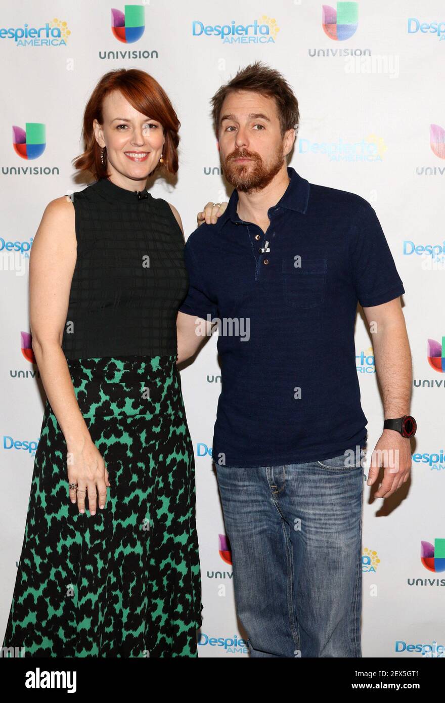 MIAMI, FL - MAY 21: Rosemarie DeWitt and Sam Rockwell are seen on the ...