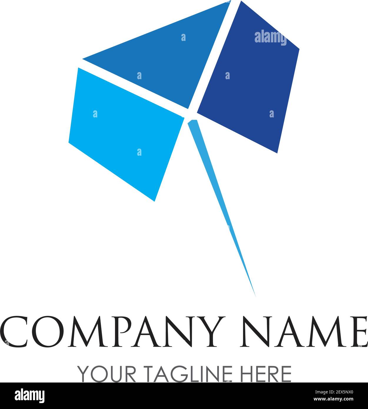 laundry logo illustration design template - vector Stock Vector