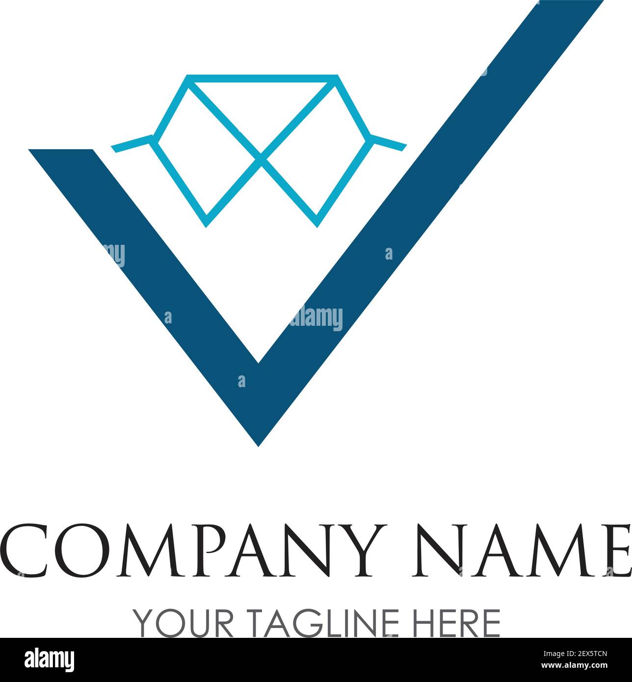 laundry logo illustration design template - vector Stock Vector