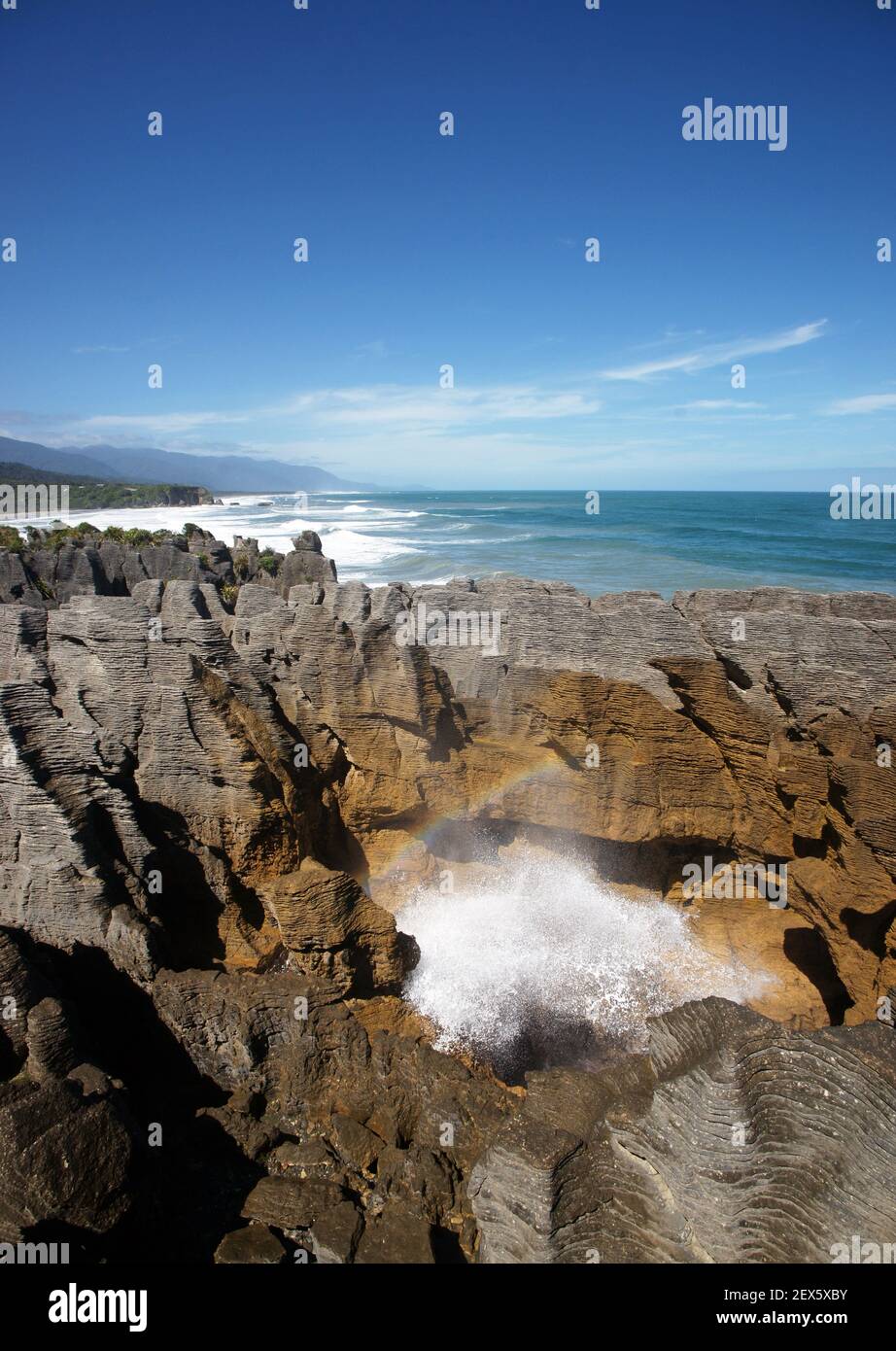 Punakaiki Pancake Rocks New Zealand West Coast National Park South ...