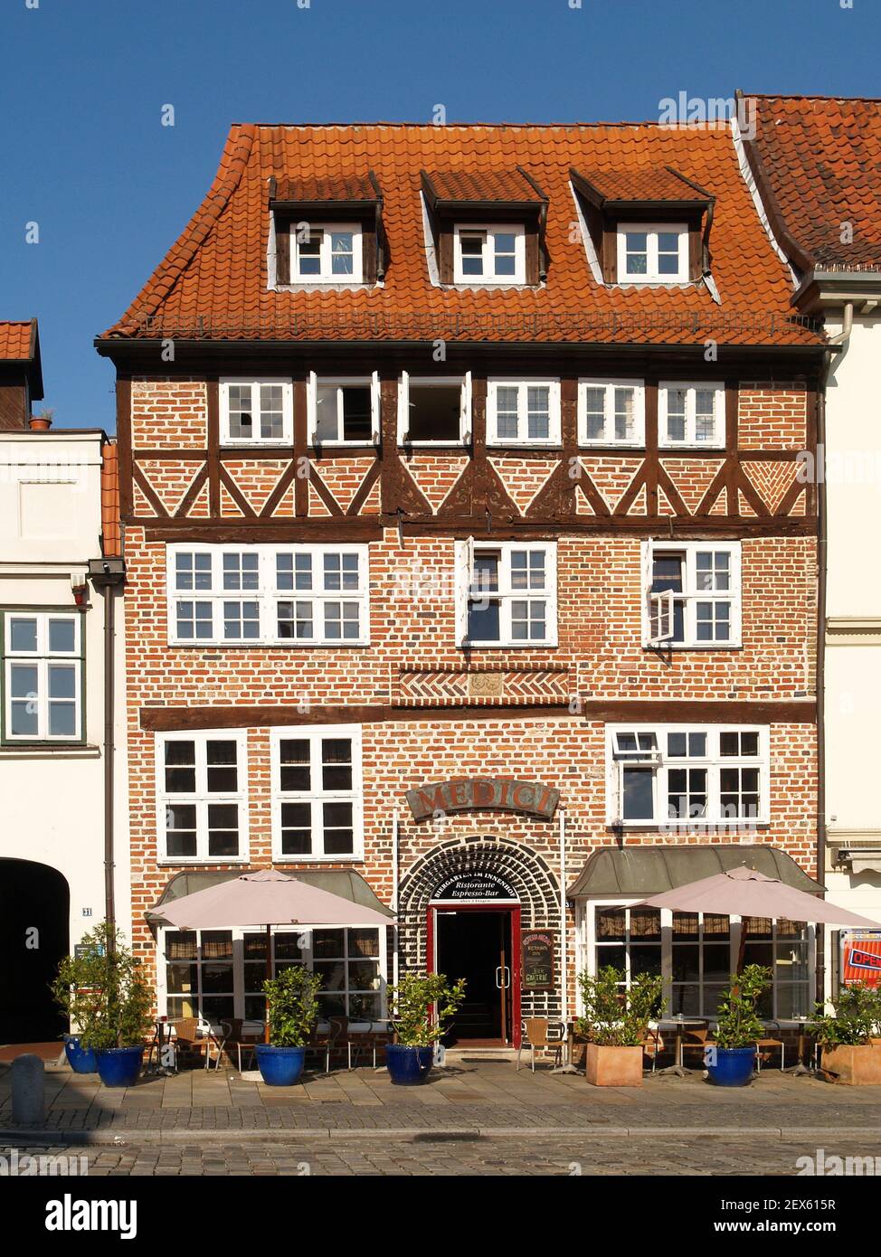 Restaurant in Lueneburg, Germany Stock Photo