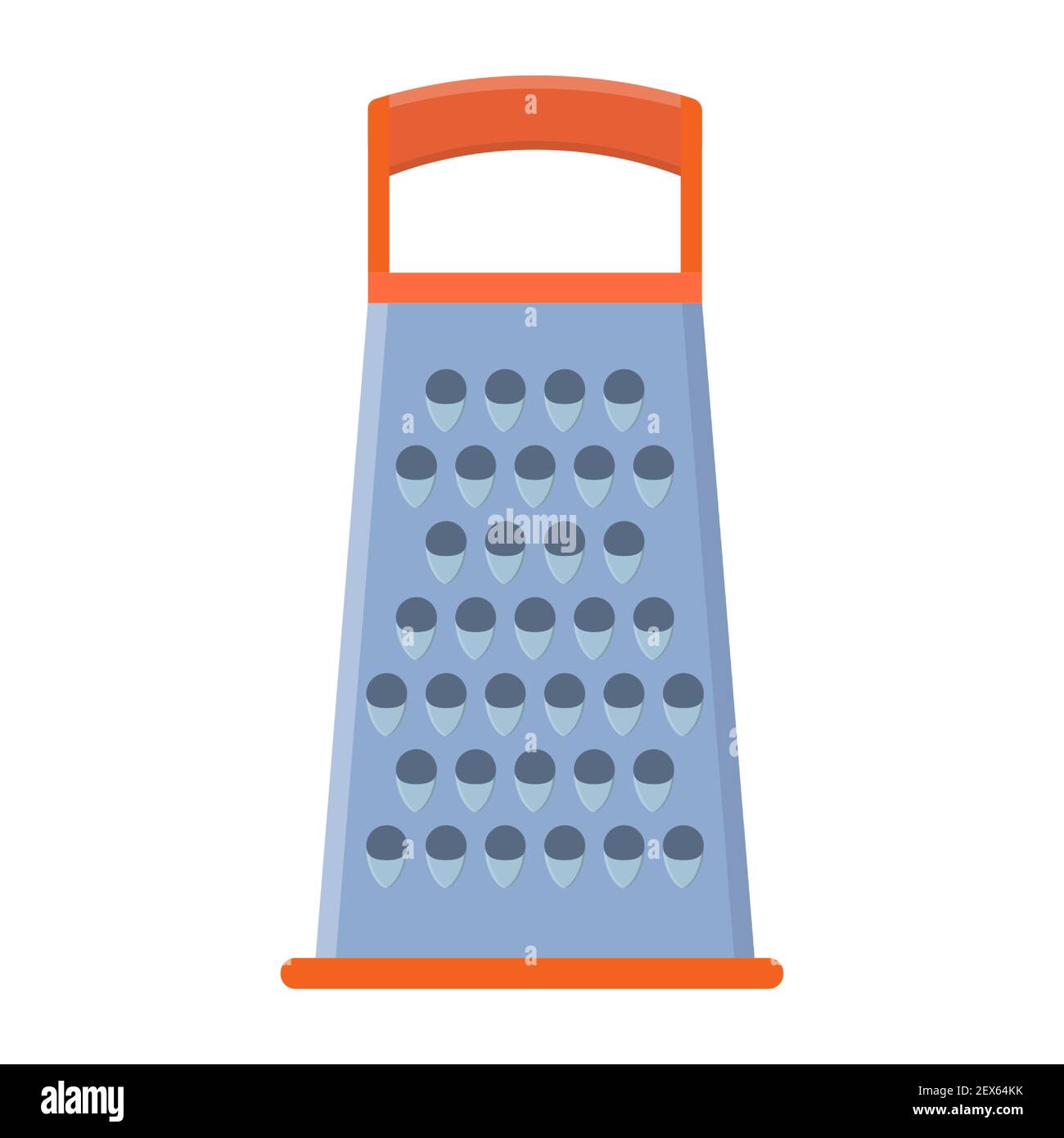 Kitchen metallic tetrahedral grater Stock Vector