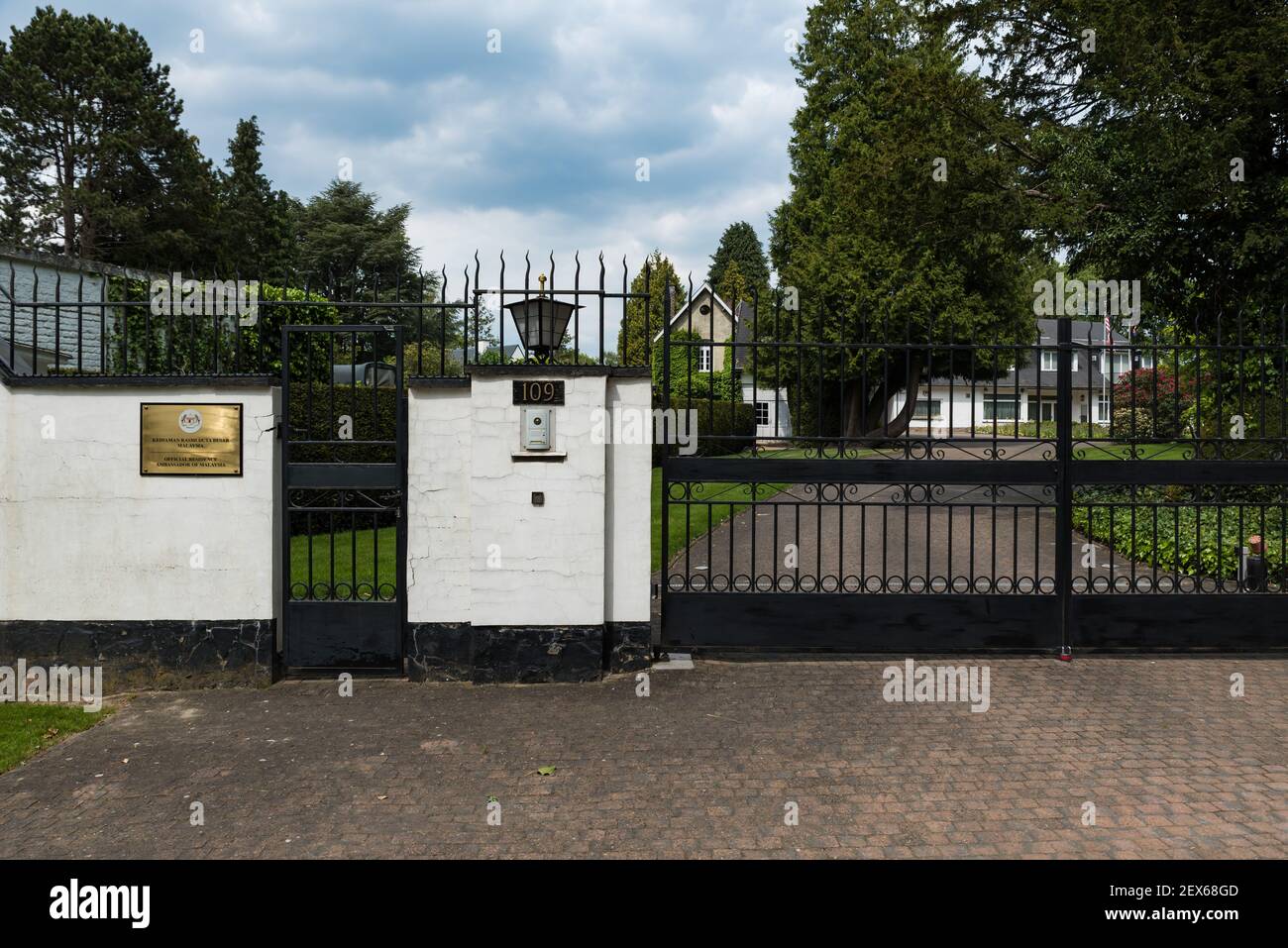 The official residence of Malaysia in Brussels, Belgium Stock Photo